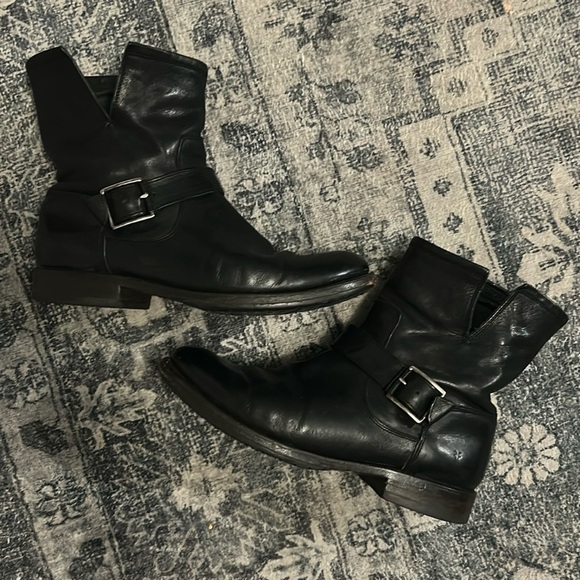 Frye Natalie Engineer Leather Boots Size 7 - Picture 1 of 8